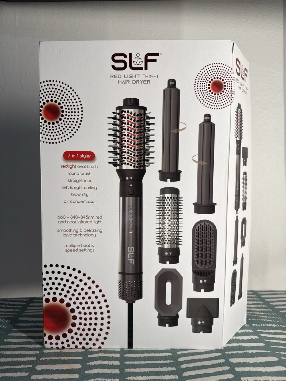 ❤️ SLF Red Light 7-in-1 Hair Dryer Styler OPEN BOX